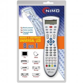 Mando a Distancia Universal 8 en 1 con Pantalla LCD NIMO MAN2000