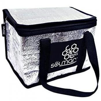 Bolsa isotérmica color aluminio - mantiene el frío en bebidas y alimentos