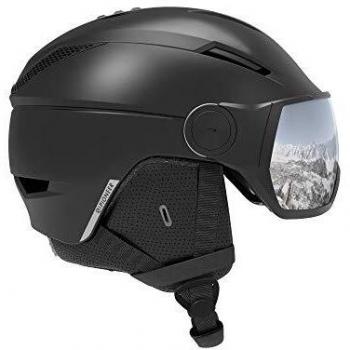 SALOMON Pioneer Visor Casco, Hombre, Negro, L