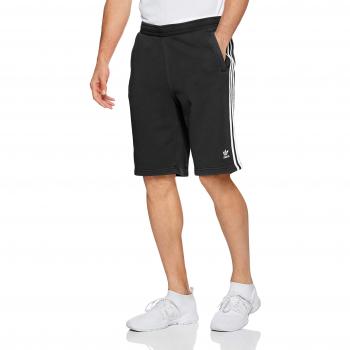 adidas 3-Stripe Short Shorts, Hombre, Black, S