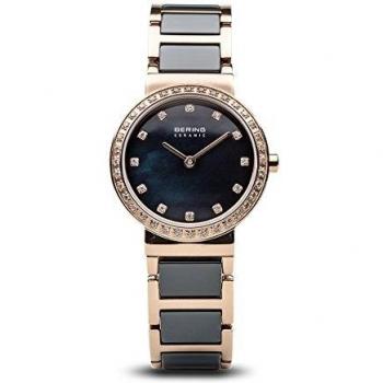 BERING Reloj Analógico para Mujer de Cuarzo con Correa en Acero Inoxidable 10729-767