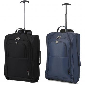 Set de Dos Equipaje de Mano Trolley Maleta Blanda con 2 Ruedas