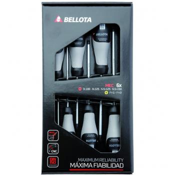 Bellota 66292-MEC Juego Destornilladores mecánico 6 Unidades, Standard