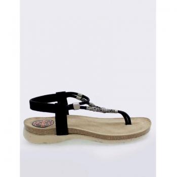 Sandalia Porronet 2864-001 Negro - Modelo de Lujo y Confort para Mujer