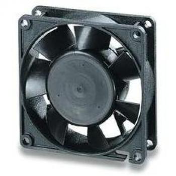 Ventilador Axial EBM Papst 8412 NLE 12V DC 33 m³/h 80x80x25mm Negro