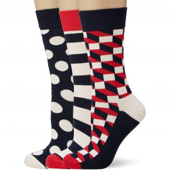 Happy Socks Classic Stripe Gift Box, Calcetines para Mujer, Multicolor