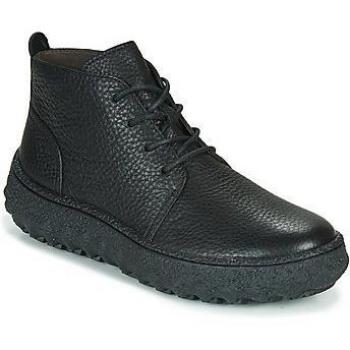 Camper Ground Men's Black Calfskin Leather Ankle Boots with Michelin Sole