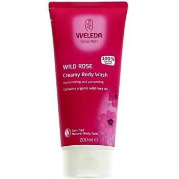 Weleda Wild Rose - Crema de ducha, 200 ml, paquete de 4 unidades