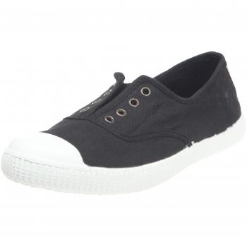 Victoria Inglesa Elastico Tenido Punt - Zapatillas de deporte de tela para mujer, Negro, 35