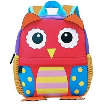 Mochila Infantil para Niños Primaria Pequeña Guardería Mochila Preescolar para Niños de 2-5 Años Dibujo de Animal Lindo