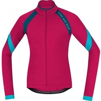 Gore Bike Wear Power Lady 2.0 Thermo - Maillot para mujer, color rosa / azul, talla 40