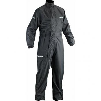 Ixon Traje Impermeable Compact Negro - Traje de lluvia, color negro, talla L, diseño compacto y ligero, impermeable, costuras selladas, fácil de transportar