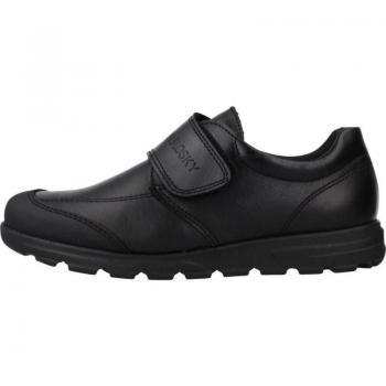 Zapato Escolar Pablosky para Niño 334510 - Zapatos Infantiles de Piel con Cierre de Velcro, Color Negro, Cómodos y de Alta Calidad, Modelo Clásico