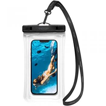 Funda Flotante Impermeable Universal Spigen A610 IPX8 para Smartphones hasta 6,9 pulgadas - Transparente