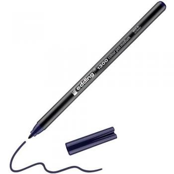edding 1300 rotulador de color de trazo medio - azul prusia - 1 rotulador - punta redondeada 2 mm - rotulador para dibujar y escribir - rotulador para el colegio, mandalas, Bullet Journals