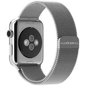 Correa Apple Watch 38mm Luxebell Correa de Milanese Pulsera de Reloj de Acero Inoxidable para Apple Reloj Todos Modelos con Bloqueo de Imán