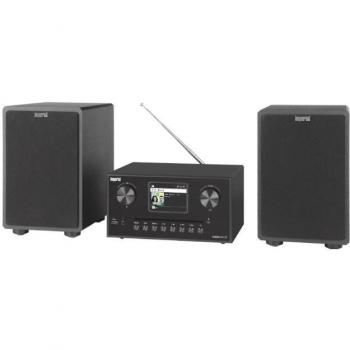 REHAU IMPERIAL DABMAN i310 CD Microcadena de música para uso doméstico Negro, con reproductor de CD, radio DAB/DAB+/FM, conectividad Bluetooth, entrada USB, y potencia de 2x20W