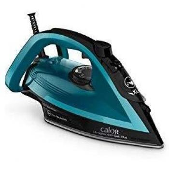Plancha de vapor Calor Ultragliss Anti-Calc Plus FV6832C0 - 2800W, semelle Durilium Airglide, vaporizar 50 g/min, función pressing 260 g/min, negro y verde