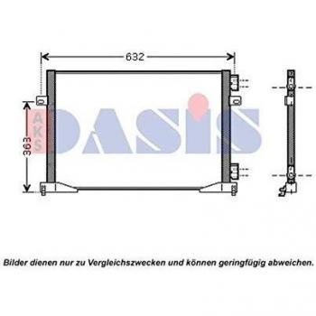 AKS Dasis 182045N Condensador, aire acondicionado