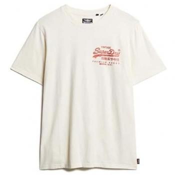 Camiseta de Manga Corta Tokyo VL Graphic Superdry para Hombre - Color Blanco, Talla XL, Casual, Algodón