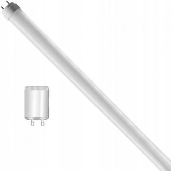 Tubo LED T8 G13 18W 4000K Cristal 120cm con Arrancador - 1800 Lúmenes