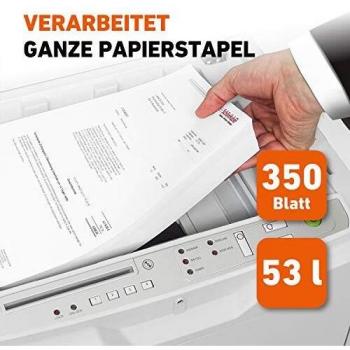 Destructora de Documentos Ideal Shredcat 8285 CC, Corte en Partículas 4 x 10 mm, Nivel de Seguridad P-4, Capacidad para 350 Hojas, Volumen de Recogida de 53