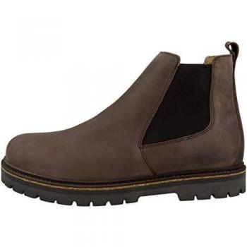 Botas Chelsea de Hombre Birkenstock Stalon con Plantilla Anatómica de Corcho en Piel Nubuck Marrón
