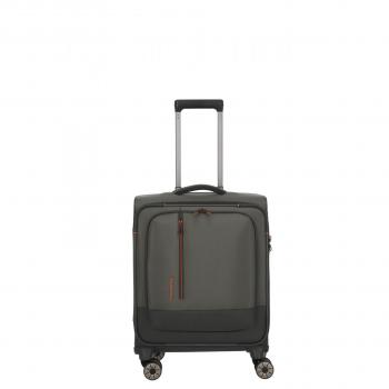 Travelite Crosslite 5.0 Olive Cabin Trolley with Laptop Compartment 55 cm 4-Wheel