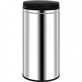 vidaXL Cubo de basura con sensor automático 70 L acero inoxidable