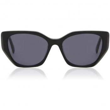 Geometric Full Rim Plastic Women’s Prescription Sunglasses Black Size 54 - SmartBuy Collection