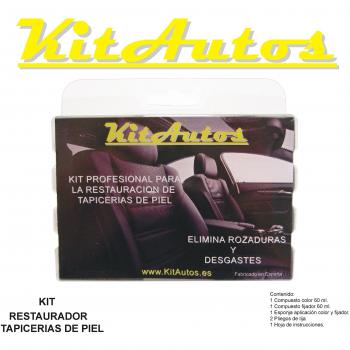 KITAUTOS KRTP1 Kit restauracion tapicerias de Piel,Color Negro, 15