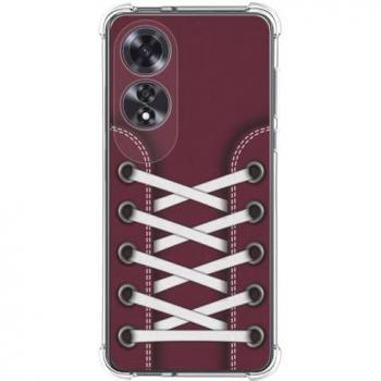 Funda Antigolpes de Silicona para Oppo A60 4G con Diseño de Zapatillas 17