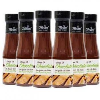Pack de 6 Sirope de Chocolate 0% 2bSlim 250 ml