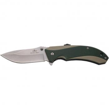 Navaja Third K1904TGN con Mango de G10 Camel/Verde y Hoja de Acero Inoxidable 8Cr14MoV de 9,3 cm
