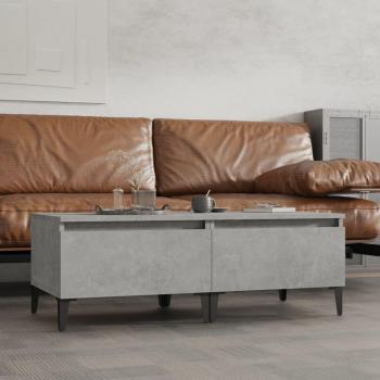 Mesas auxiliares 2 piezas hormigón gris 50x46x35 cm madera multicapa