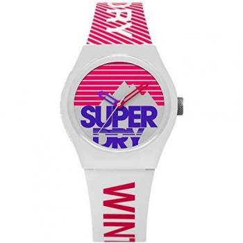 Reloj de Pulsera Analógico de Cuarzo para Dama Superdry Urban SYL255WP con Correa de Silicona
