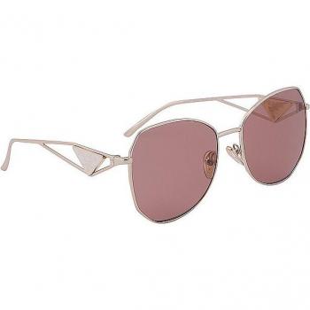 Prada PR 57YS 5AK10D Women's Geometric Gold Sunglasses Size 57