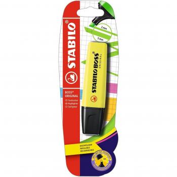 Marcador Fluorescente Stabilo Boss Amarillo 1u