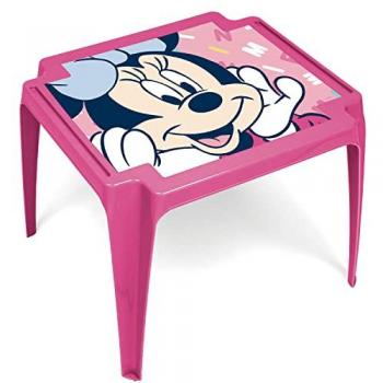 Mesa Monoblock de Plástico Disney Minnie Mouse, Dimensiones: 50x55x44 cm, Color Rosa