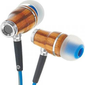 Symphonized Wired Earphones with Microphone - Wood Earbuds with Mic, Noise Isolating Ear Buds Corded for Android, Computer, PC & Laptop, In Ear Headphones, Ear Phones with 3.5 mm Jack