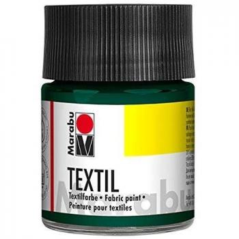 Pintura Textil Marabu Verde Oscuro 50 ml en Vaso