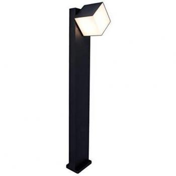 Bolardo LED Cuba, 1 luz, negro, 3.000K, IP54, 75cm altura