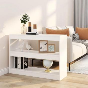 vidaXL Book Cabinet/Room Divider White 100x30x72 cm