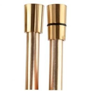 Flexo de Ducha PVC Oro Cepillado 1,75m G1/2-G1/2 con Sistema Antitwist - Ramon Soler