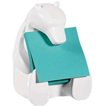 Post it Notes Super Sticky Notes Dispenser, Polar Bear Design