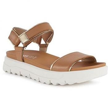Sandalias de Mujer GEOX D25SZB 046BN D XAND 2 1S C5F2L CAMEL-LT GOLD, características: color camel y dorado claro, diseño multicolor, talla 37 EU