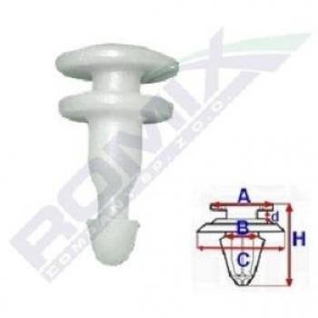 Fijación ROMIX C10074, Clip Listón, 2 Piezas, Alta Durabilidad, Material Resistente, Diseño Ergonómico