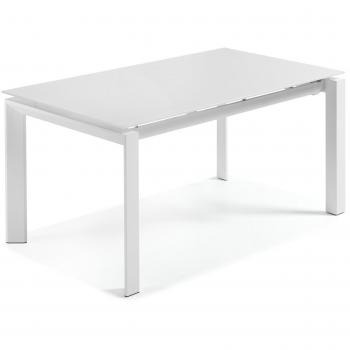 Kave Home Mesa Extensible Kila 160-230 cm, blanco