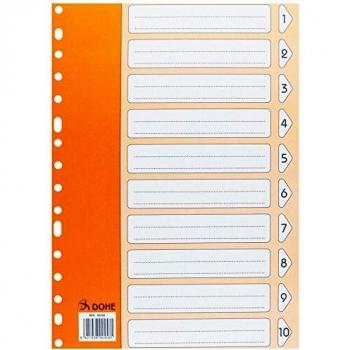 Dohe Basic - Índice A4, 10 posiciones, 5 colores