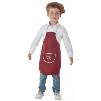 Disfraz Infantil Cocinero Rojo con Delantal para Niños de 3 a 5 Años